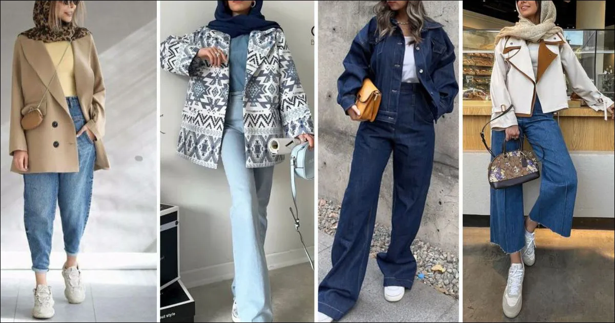 ایده ست لباس بهاری - استایل بهاری با شلوار جین