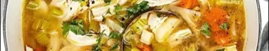 طرز تهیه سوپ مرغ و سبزیجات رستورانی مرحله به مرحله