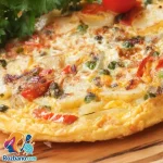 دستور پخت املت اسپانیایی با پنیر پیتزا در خانه