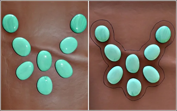 آموزش تصویری ساخت گردنبند فشن چرمی