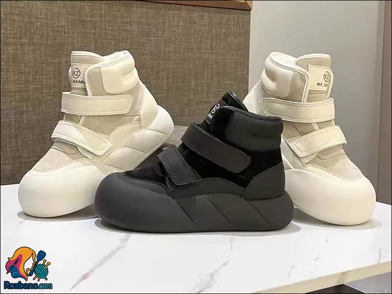 مدل نیم بوت زنانه جدید - نیم بوت زنانه اسپرت چسبی