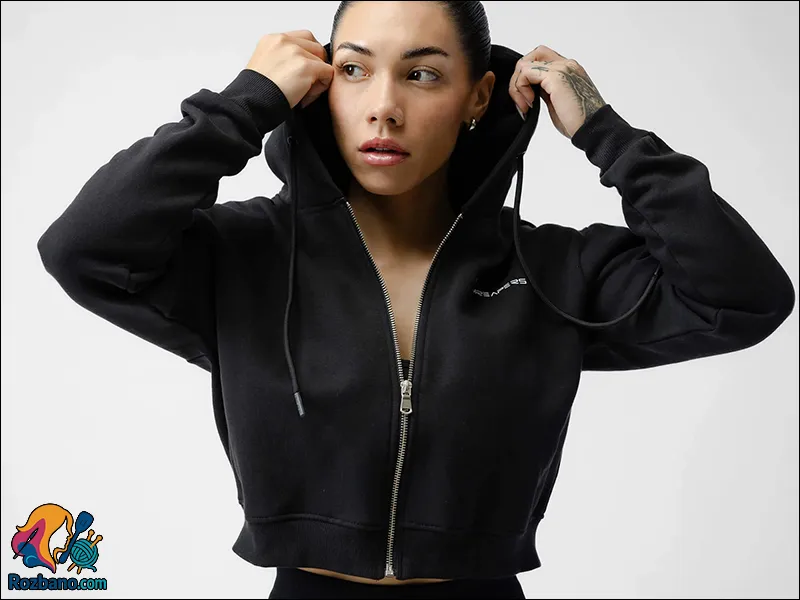 مدل سویشرت زنانه جدید - سویشرت زیپی Zip Up Sweatshirt