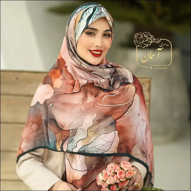 مدل روسري پاييزي جديد از برند اسمان