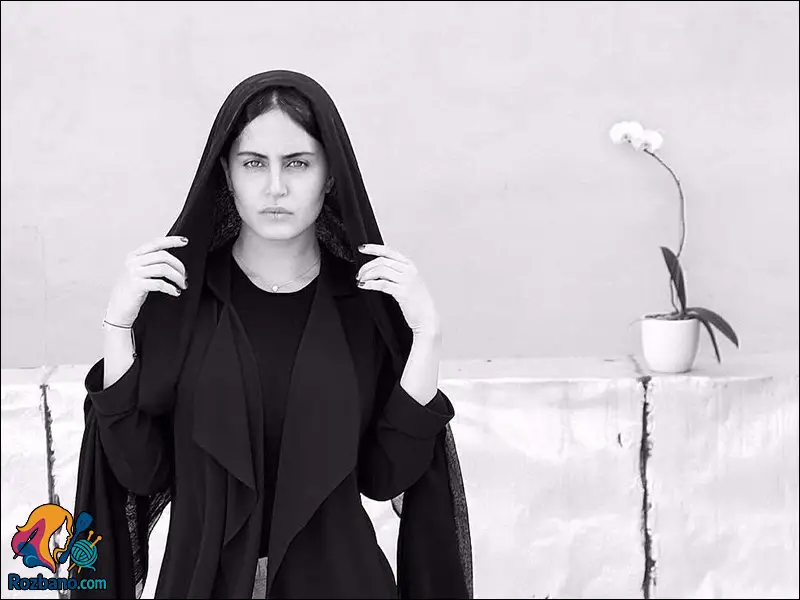 عکس سیاه و سفید الناز شاکردوست هنری