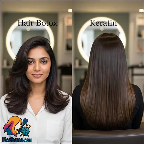 تفاوت بوتاکس مو و کراتین مو براي موهاي آسيب ديده