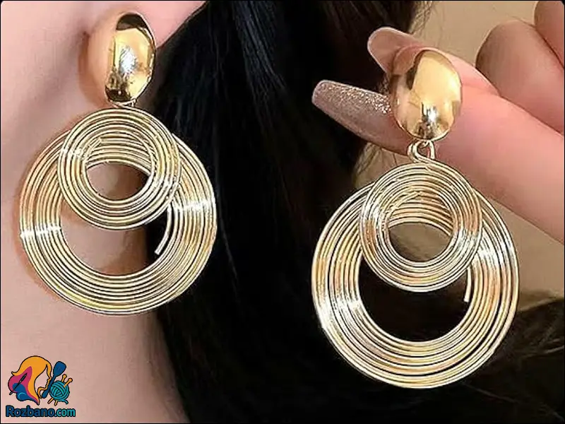 گوشواره متناسب با فرم صورت - گوشواره مناسب برای صورت های مستطیلی