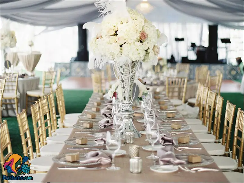 جشن عروسی ارزان - تزیین میز جشن عروسی