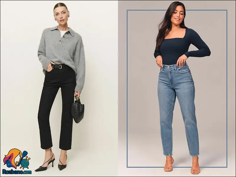 مدل شلوار جین مخصوص خانم های میانسال شیک و ساده
