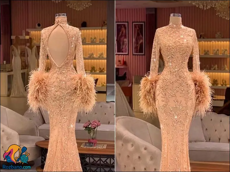 مدل لباس مجلسی خاص - مدل لباس مجلسی پولکی