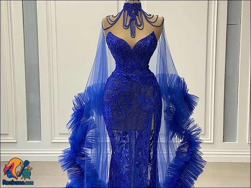 مدل لباس مجلسی خاص - مدل لباس مجلسی دلبری شنل‌دار