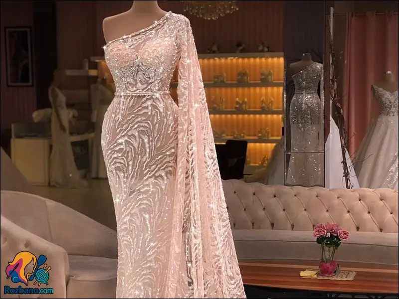 مدل لباس مجلسی خاص - مدل لباس مجلسی دلبری رومی