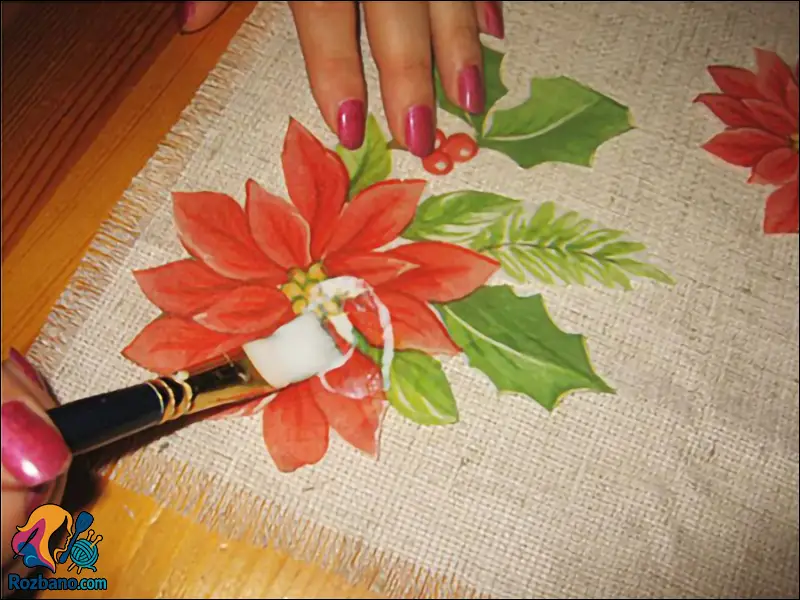 چگونه دکوپاژ روی گونی را به صورت حرفه ای انجام دهیم؟