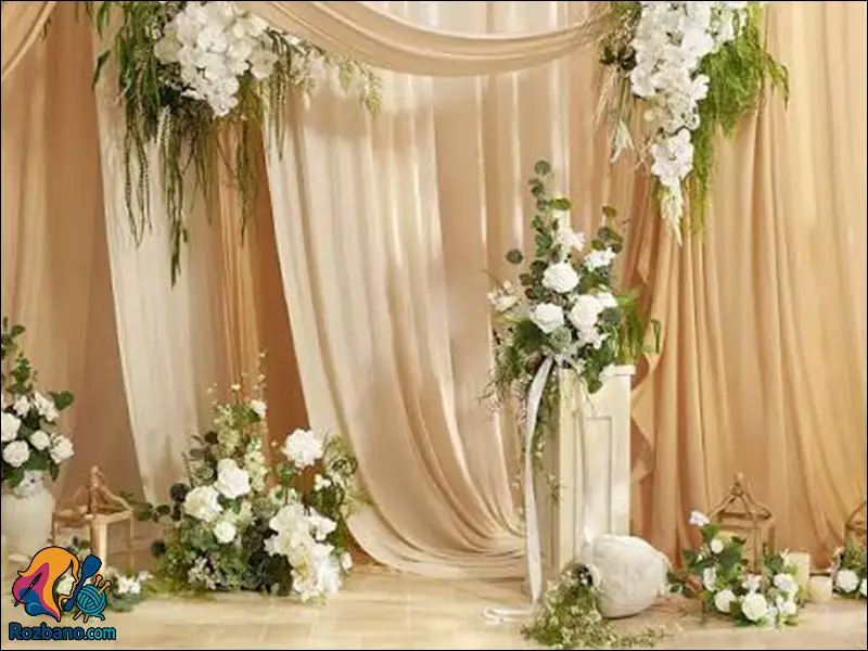 گل آرایی زیبا در برگزاری تشریفات عروسی