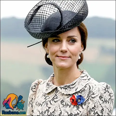 مدل لباس کیت میدلتون در مراسم فرانسه