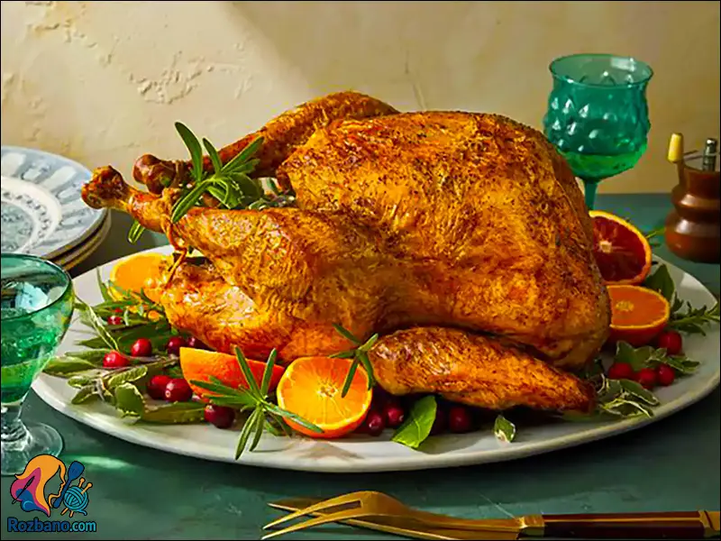 جدیدترین مدل های تزیین مرغ مجلسی با ایده های خلاقانه و شیک 