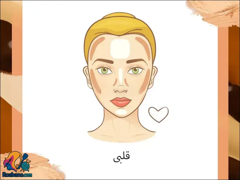 آموزش کانتور انواع صورت - کانتور صورت قلبی