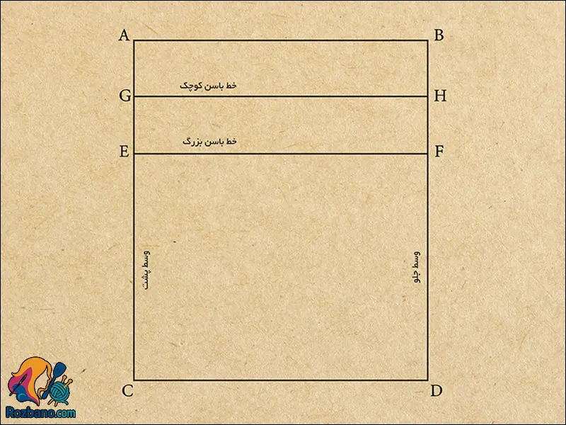 رسم کادر دامن