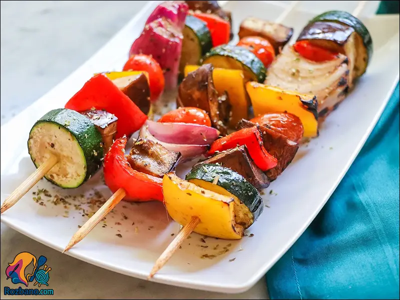 کباب سبزيجات يوناني دستور گام به گام و ساده