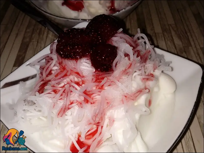 طرز تهیه فالوده میوه ای خانگي و خوش طعم