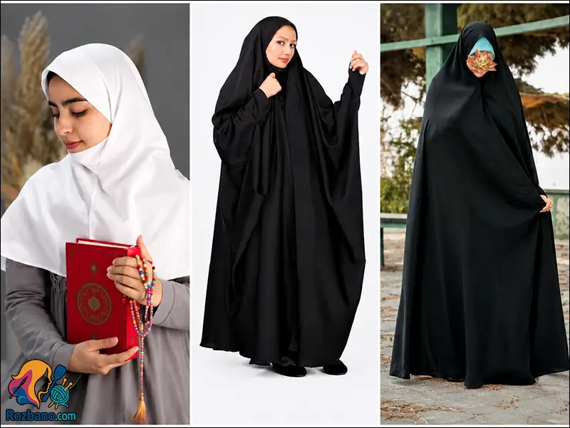 آموزش قدم به قدم دوخت چادر معمولی و لبنانی + مقنعه چانه دار