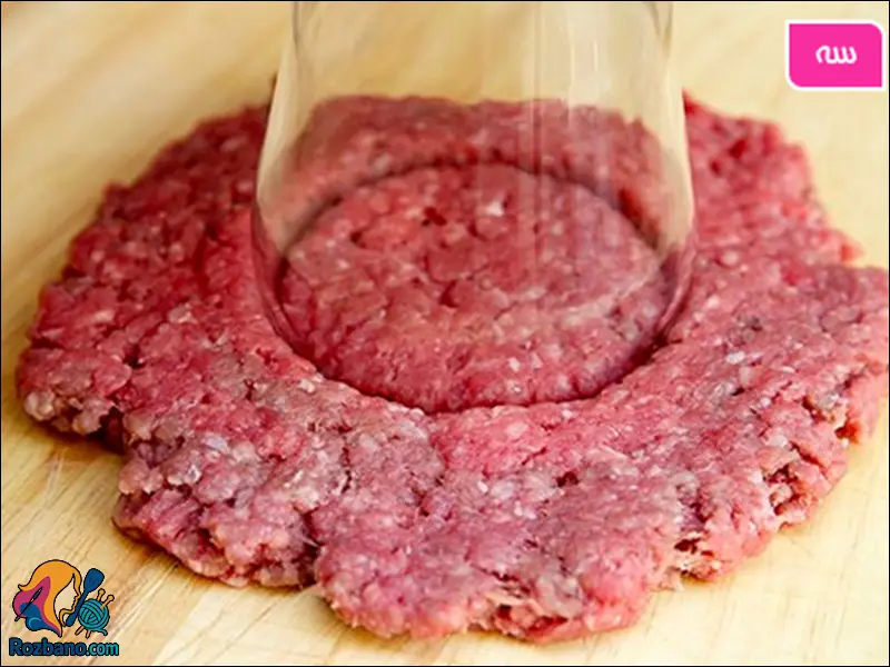 همبرگر مغزدار | آموزش مرحله به مرحله پخت خانگی