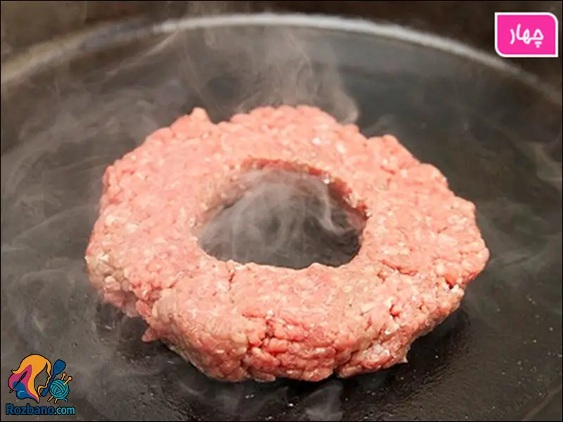 همبرگر مغزدار خوشمزه و آبدار