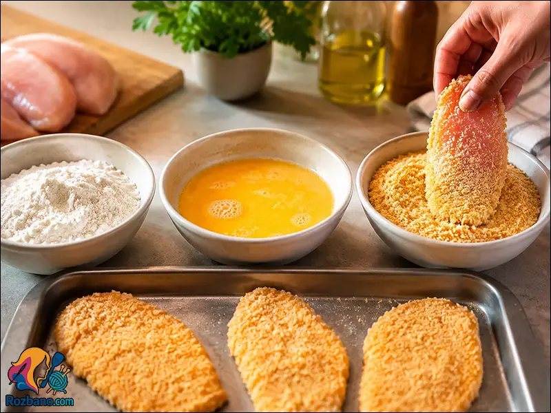 آموزش طرز تهیه فیله سوخاری ترد و پفکی به سبک رستورانی