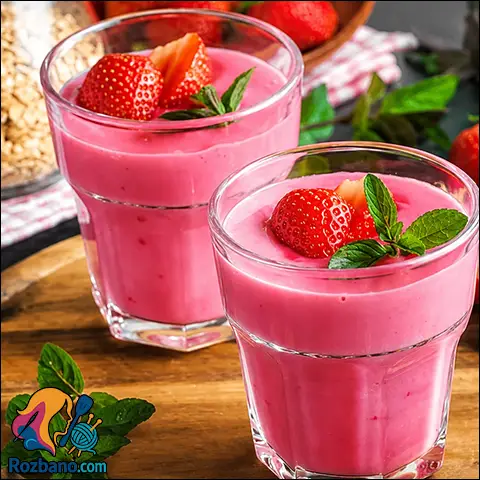 اسموتی توت فرنگی خوشمزه | 7 روش ساده و خانگی
