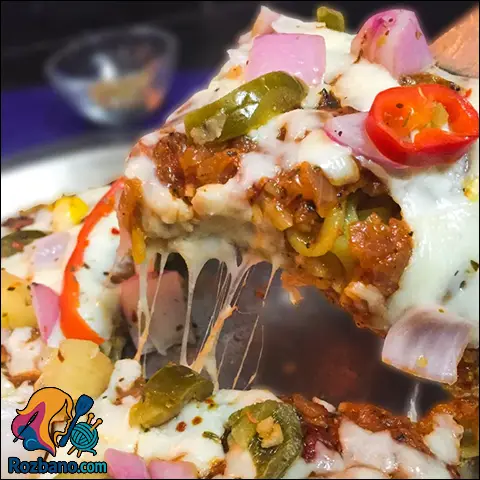 پیتزای نودل فوری با یک تابه سریع و آسان