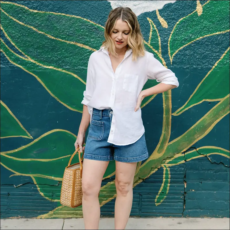 استایل شلوارک جین برای بهار و تابستان با ایده های جذاب