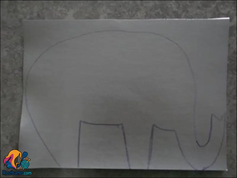 آموزش ساخت فیل سه بعدی با کاغذ و کارتن برای بچه ها
