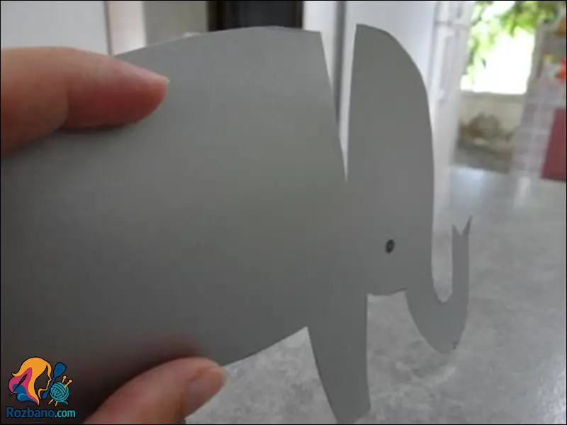 آموزش کامل و مرحله به مرحله ساخت فیل سه بعدی با کاغذ و کارتن