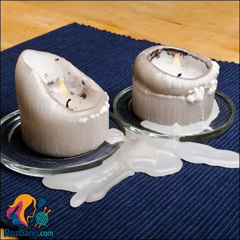 پاک کردن لکه شمع از سطوح مختلف با روش های کاربردی