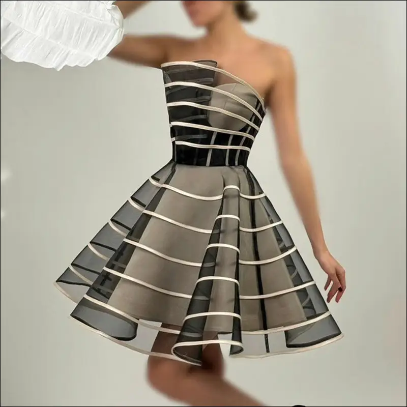 مدل لباس مجلسی کوتاه شیک و لاکچری زنانه