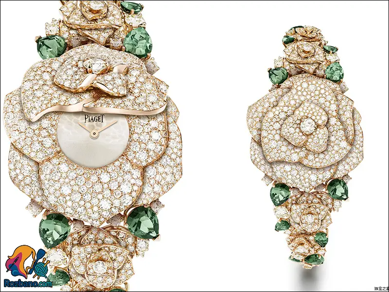 مدل ساعت مچی خاص - ساعت مچی «راز رز» از طلای زرد 18 عیار و الماس هایی با برش برلیان از پیاژه (Piaget)