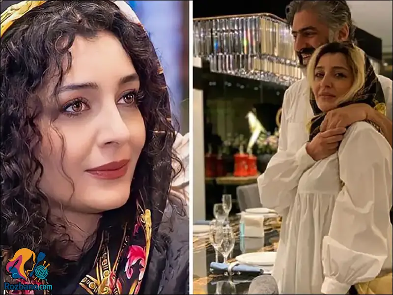 ساره بیات و همسرش علیرضا افکاری در کنار هم