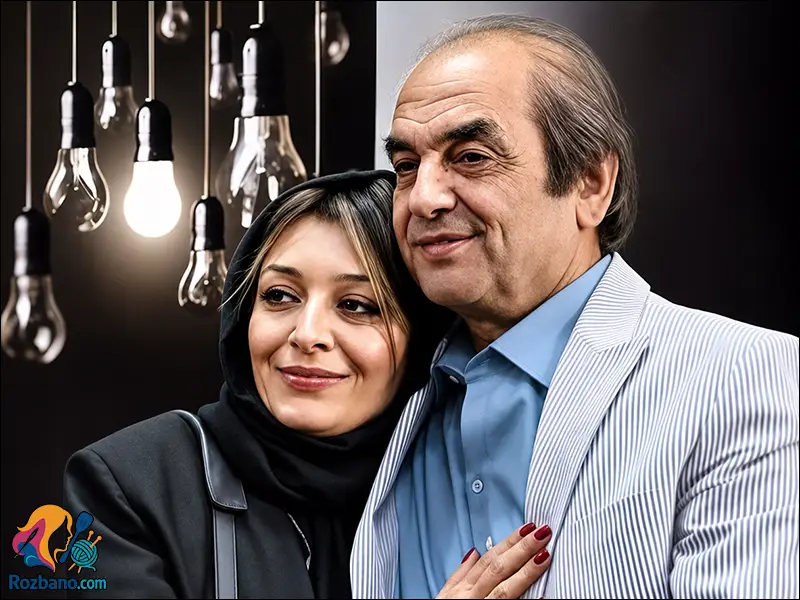 عکس ساره بیات و پدرش