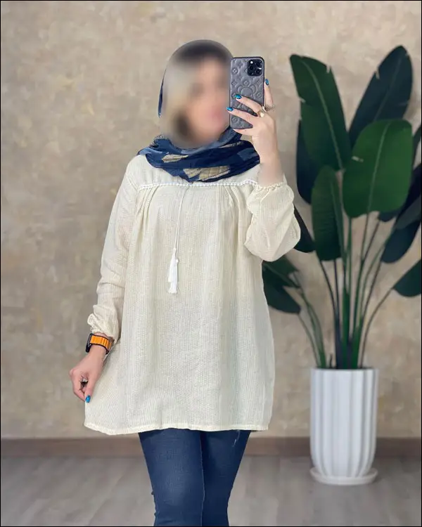 مدل تونیک مانتویی جلو بسته دخترانه جدید