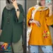 جدیدترین مدل تونیک مانتویی جلو بسته برای استایل دخترانه