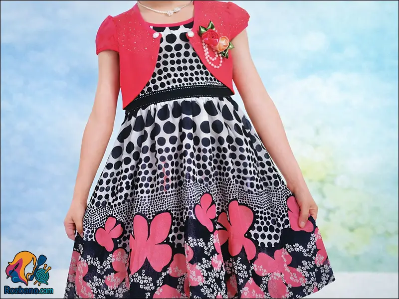 آموزش رایگان دوخت سارافون و كت كودك دخترانه