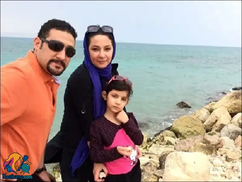 بیوگرافی لاله صبوری - لاله صبوری به همراه همسر دوم و فرزندشان