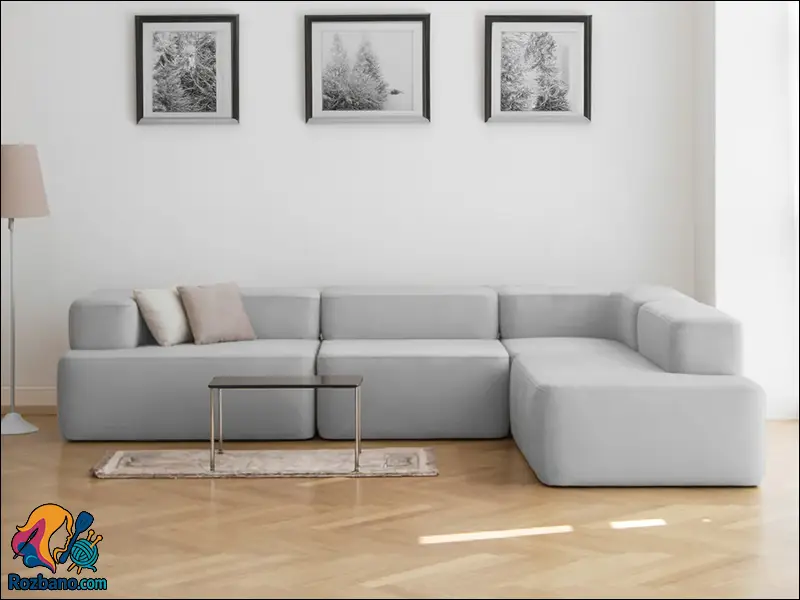 مبل ال مدرن بلوکی با طراحی مینیمال