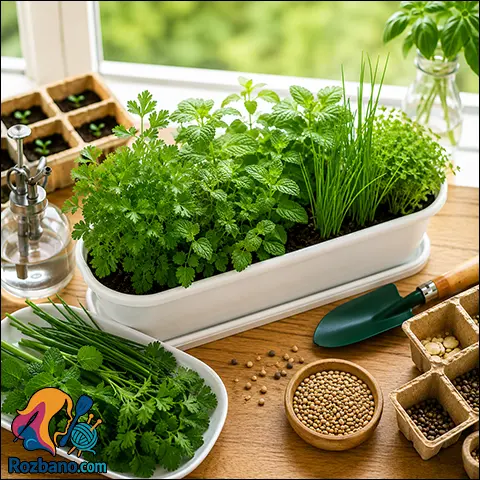 آموزش جامع کاشت سبزی خوردن در خانه (گام به گام)
