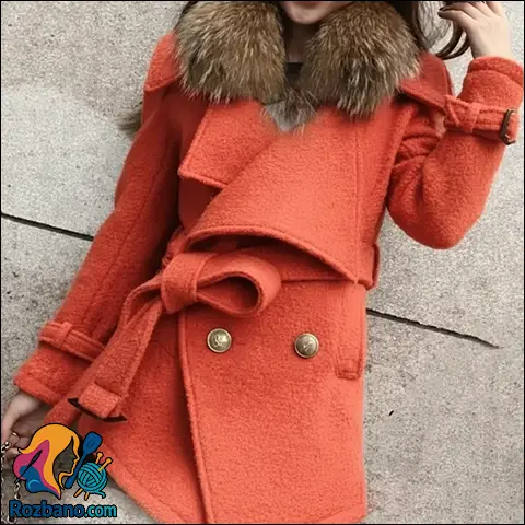 دوخت پالتو دكمه دوبل زنانه مرحله به مرحله