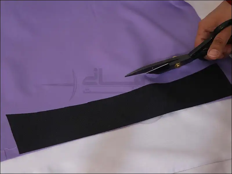 مراحل دوخت یقه شکاری ساده و آسان برای لباس