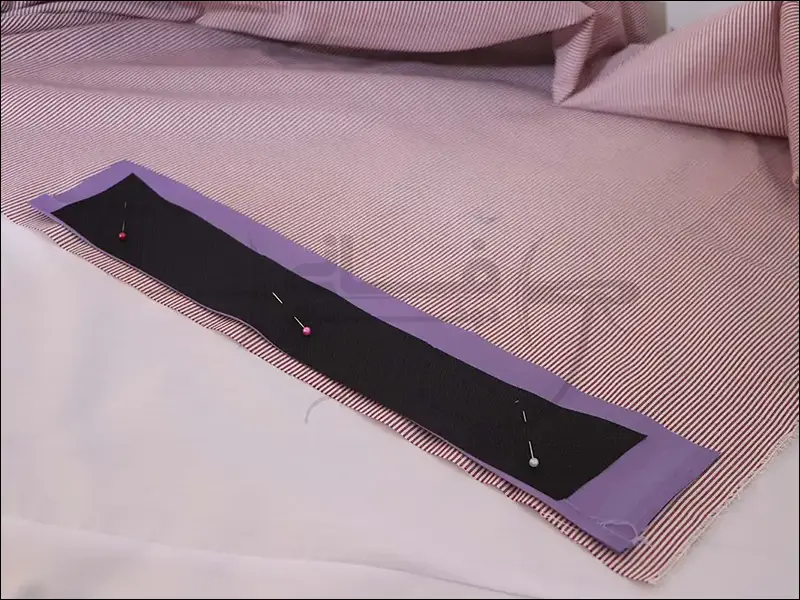مراحل دوخت یقه شکاری ساده و آسان برای لباس