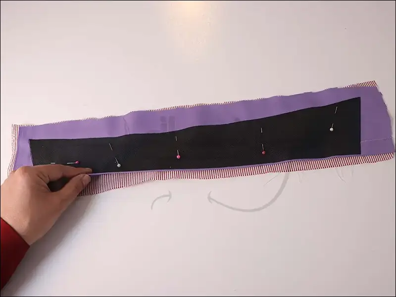 مراحل دوخت یقه شکاری ساده و آسان برای لباس