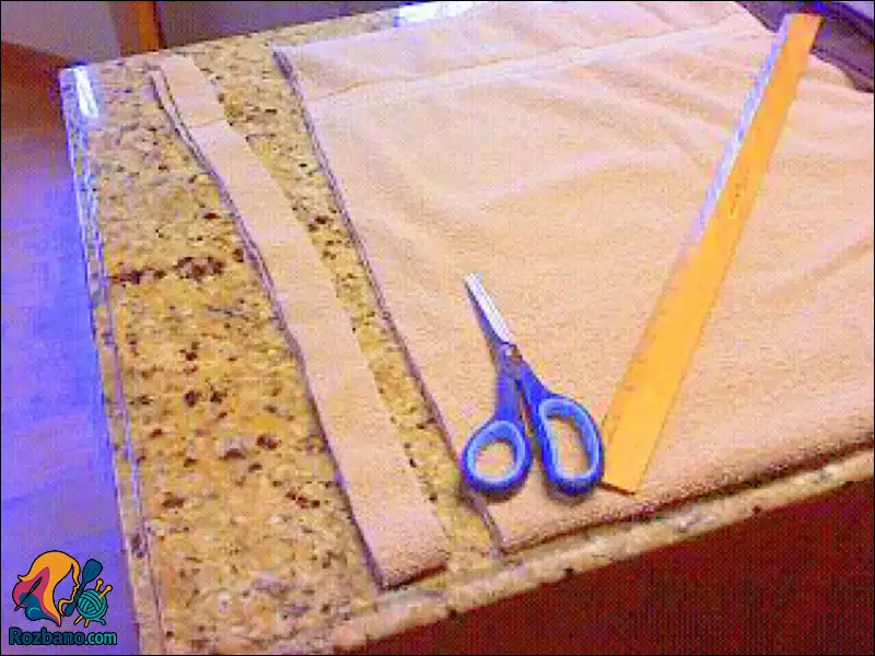 آموزش درست كردن پادری حوله ای