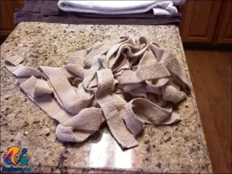 دوخت پادری با حوله کهنه و خلاقیت در خانه