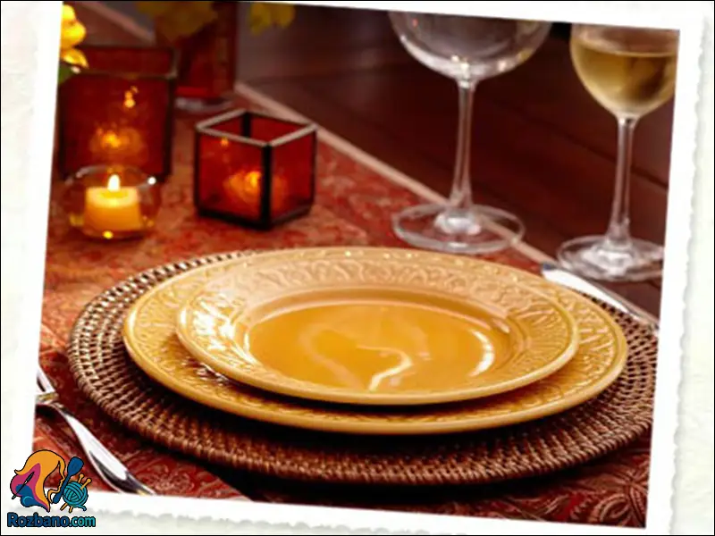 تزیین میز غذا با ایده های حرفه ای